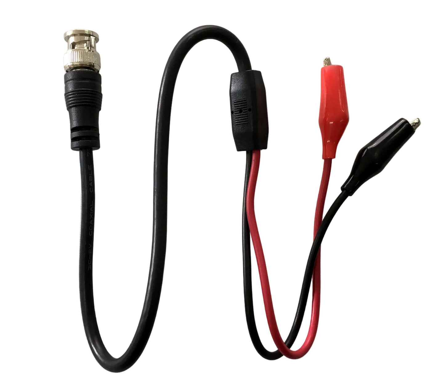 Cable con terminal BNC a 2 terminales lagarto 50 cm de longitud