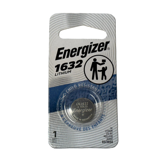 Pila de Litio tipo Moneda o Boton CR1632 marca Energizer