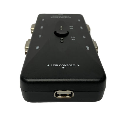 Switch KVM USB y VGA Teclado Mouse Video de 4 puertos