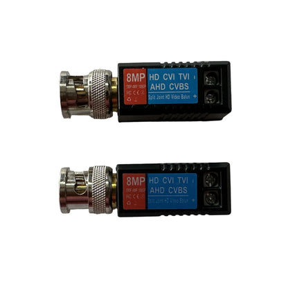 Video Balun HD pasivo 8 MP de BNC a UTP conectores dorados