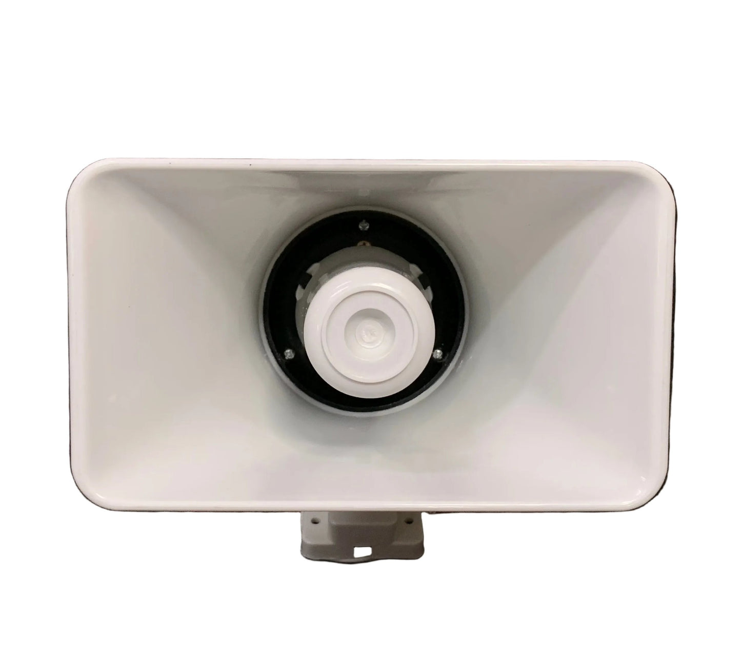 Corneta Blanca Rectangular de Perifoneo con driver 40 W