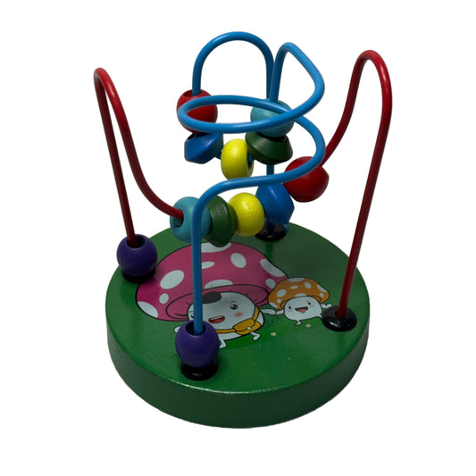 Laberinto de Alambre con Bolitas Juguete Didactico Sensorial color Verde