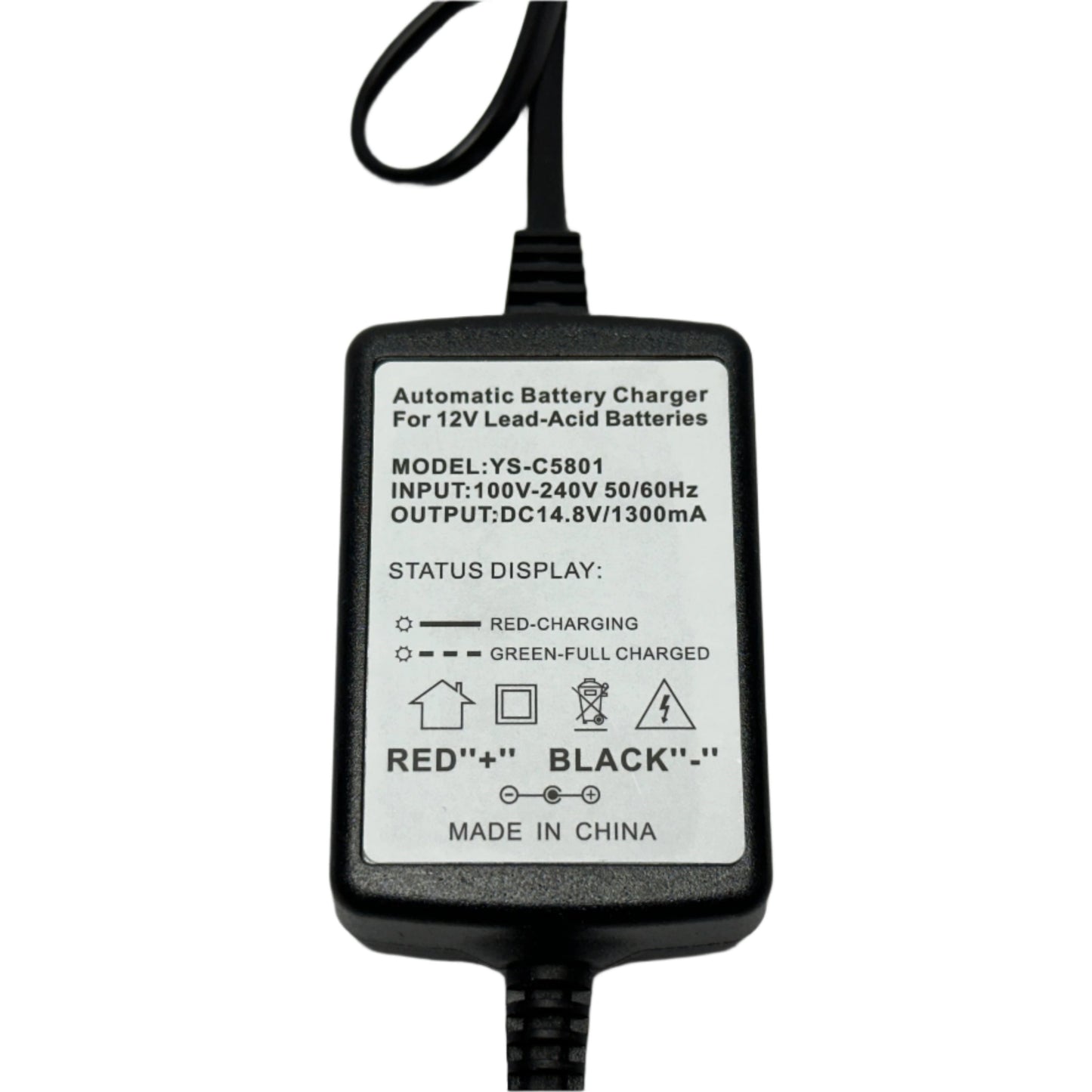 Cargador Automatico para Bateria Recargable de 12 Vdc