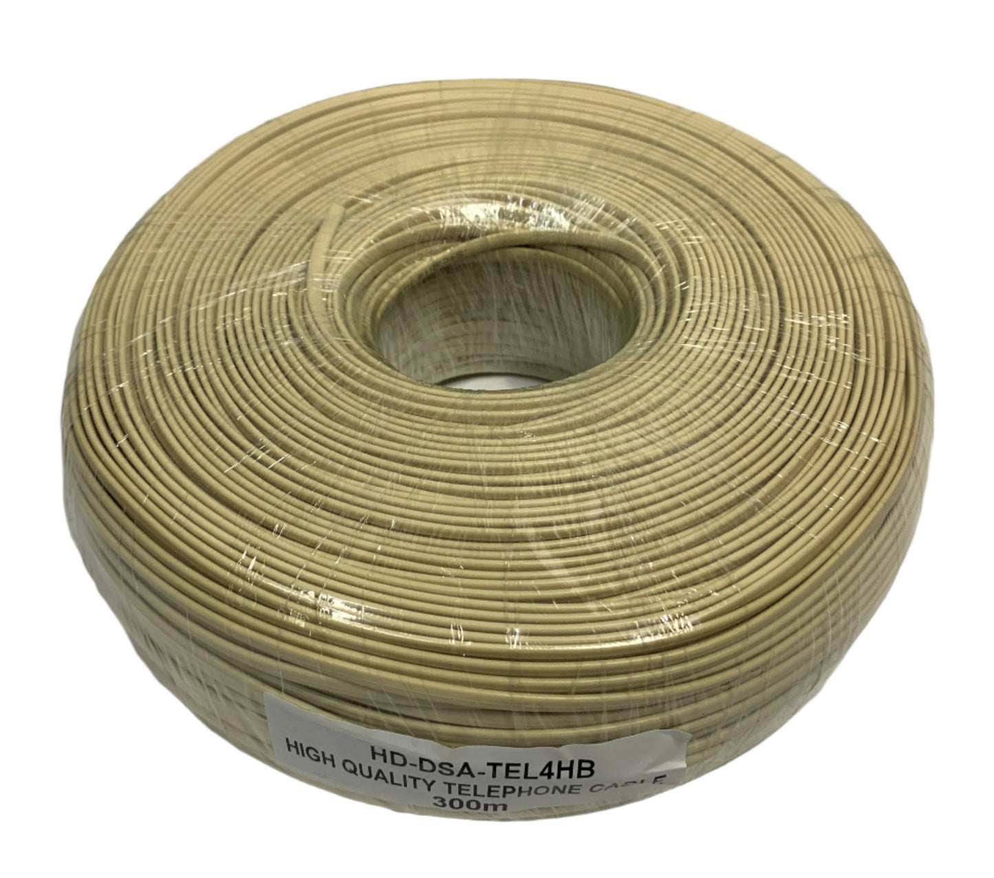 Bobina de cable telefonico plano de 4 hilos 300 metros para interiores