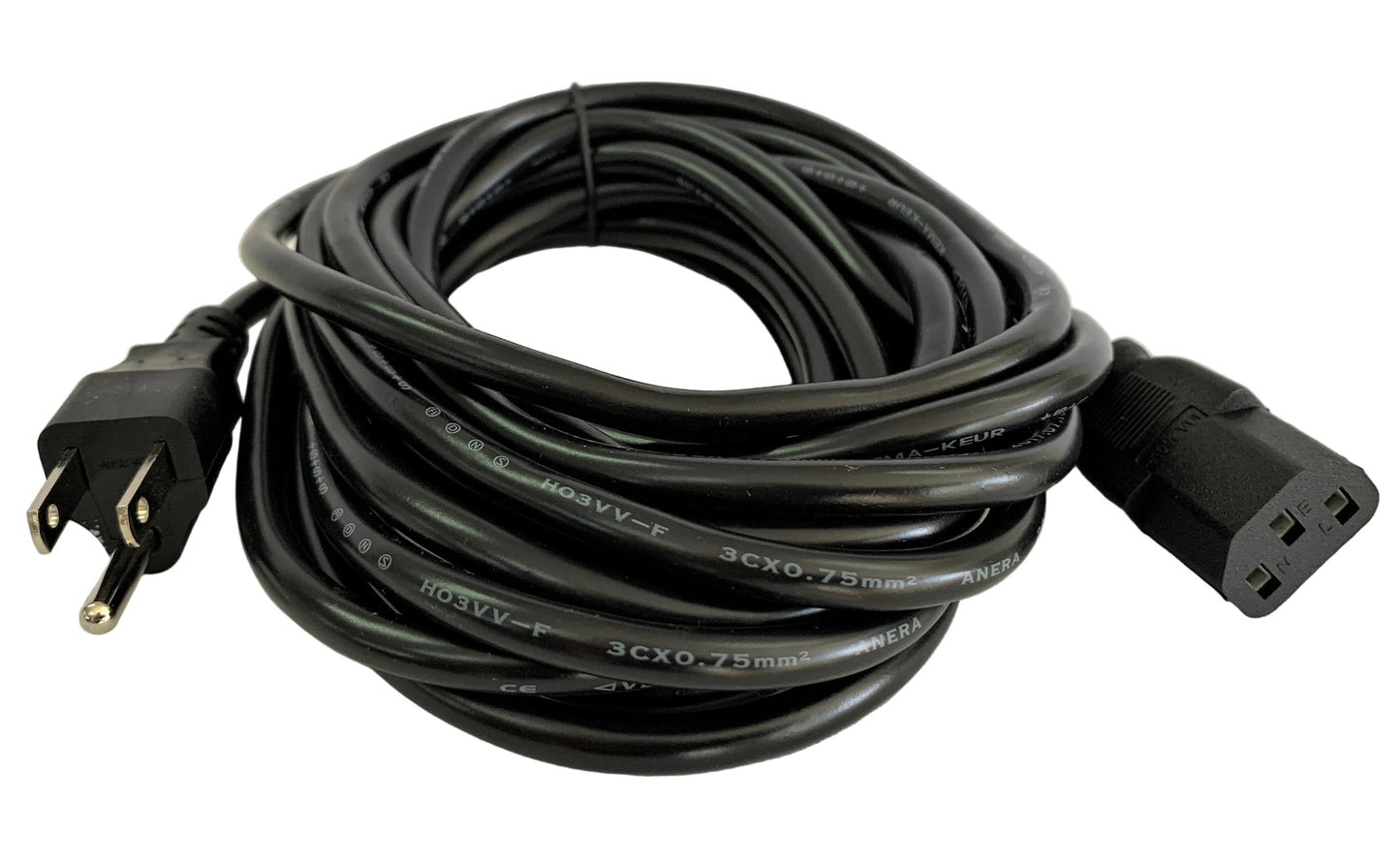 Cable de Energia o de Poder 5 metros IEC320C13 laptop, PC, TV, monitor