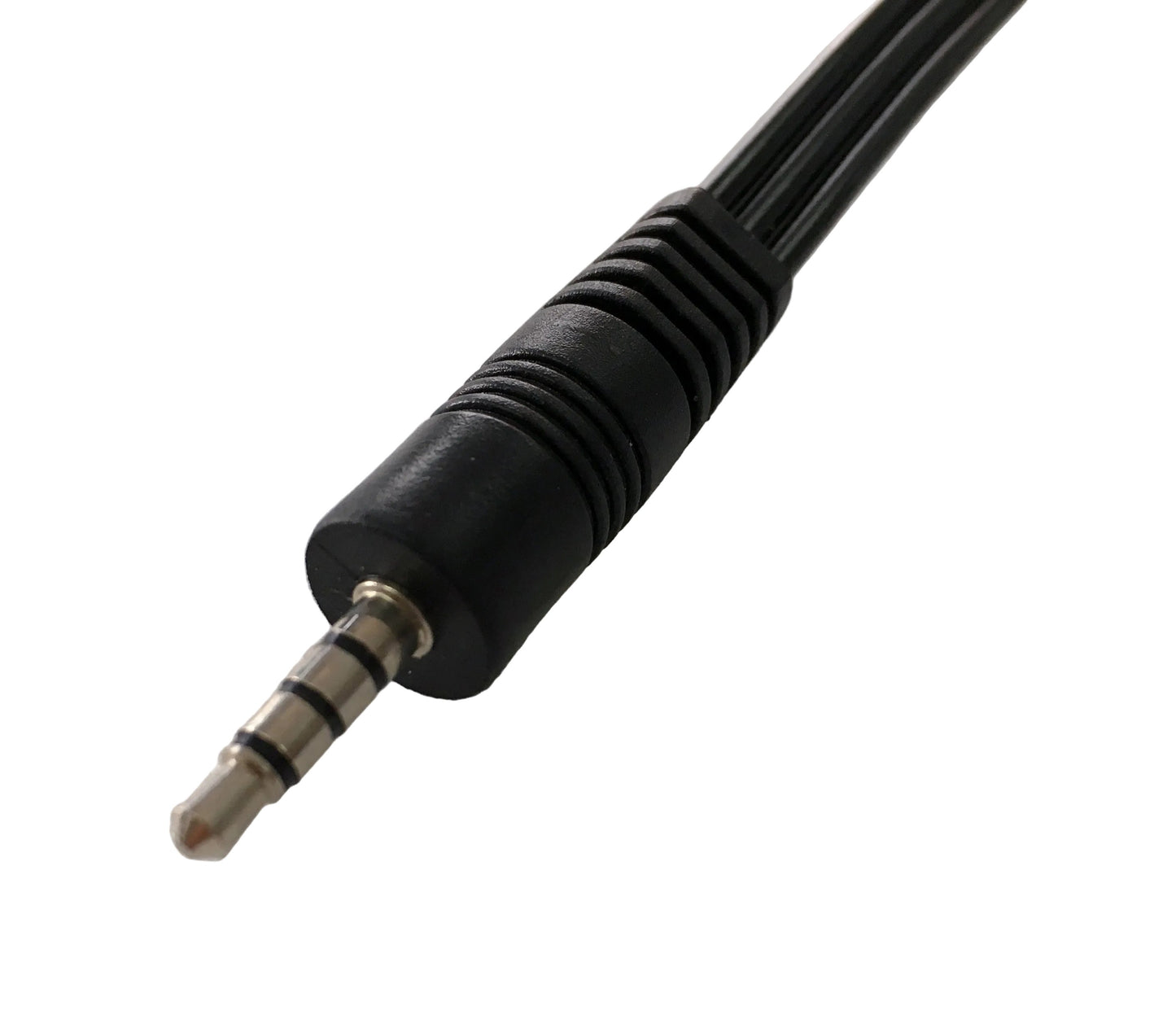 Cable Tripolar audio video de conector 3.5 mm a 3 RCA hembra