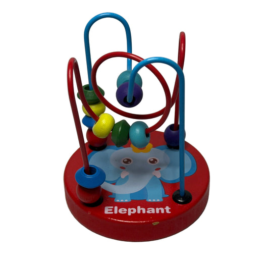 Laberinto de Alambre con Bolitas Juguete Didactico Sensorial color Rojo