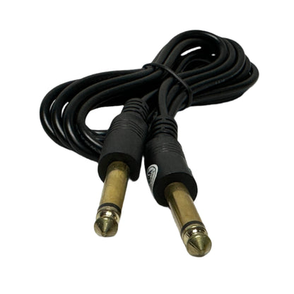Cable de Audio conector 6.3 mm mono 1/4 de pulgada ambos extremos 2 metros