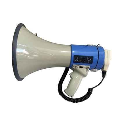 Megafono Grande de 30 Watts con bateria recargable USB y Sirena