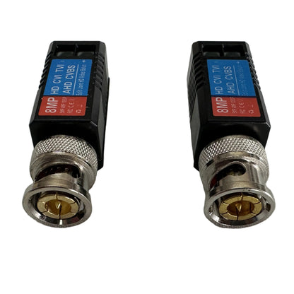Video Balun HD pasivo 8 MP de BNC a UTP conectores dorados