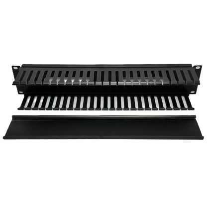 Organizador Separador de Cables 2 UR para uso en rack redes Networking