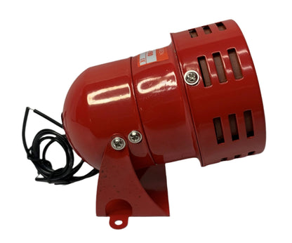 Sirena para Alarma funcionamiento a 110 Vac Color Roja