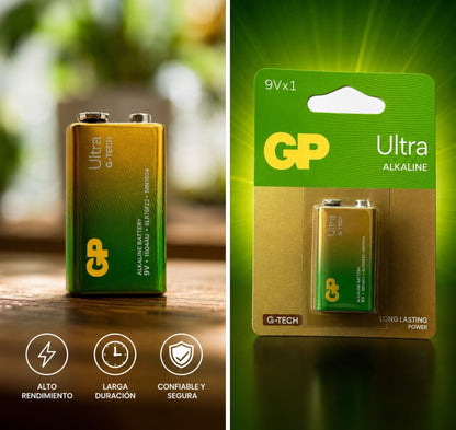 Bateria Alcalina de 9 V marca GP