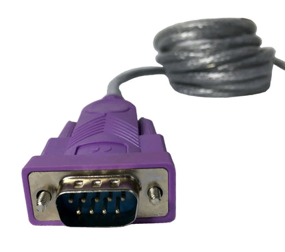 Cable Convertidor de USB macho a serial DB-9 RS-232 macho