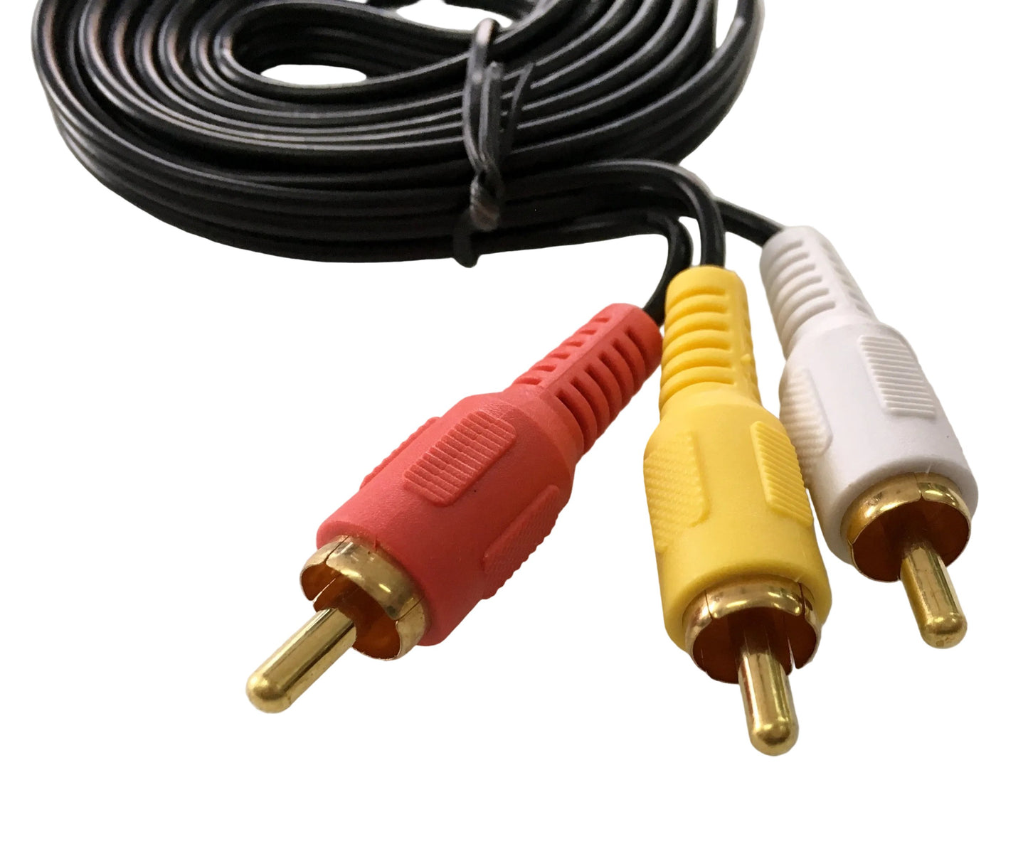 Cable Tripolar audio video de conector 3.5 mm a 3 RCA macho