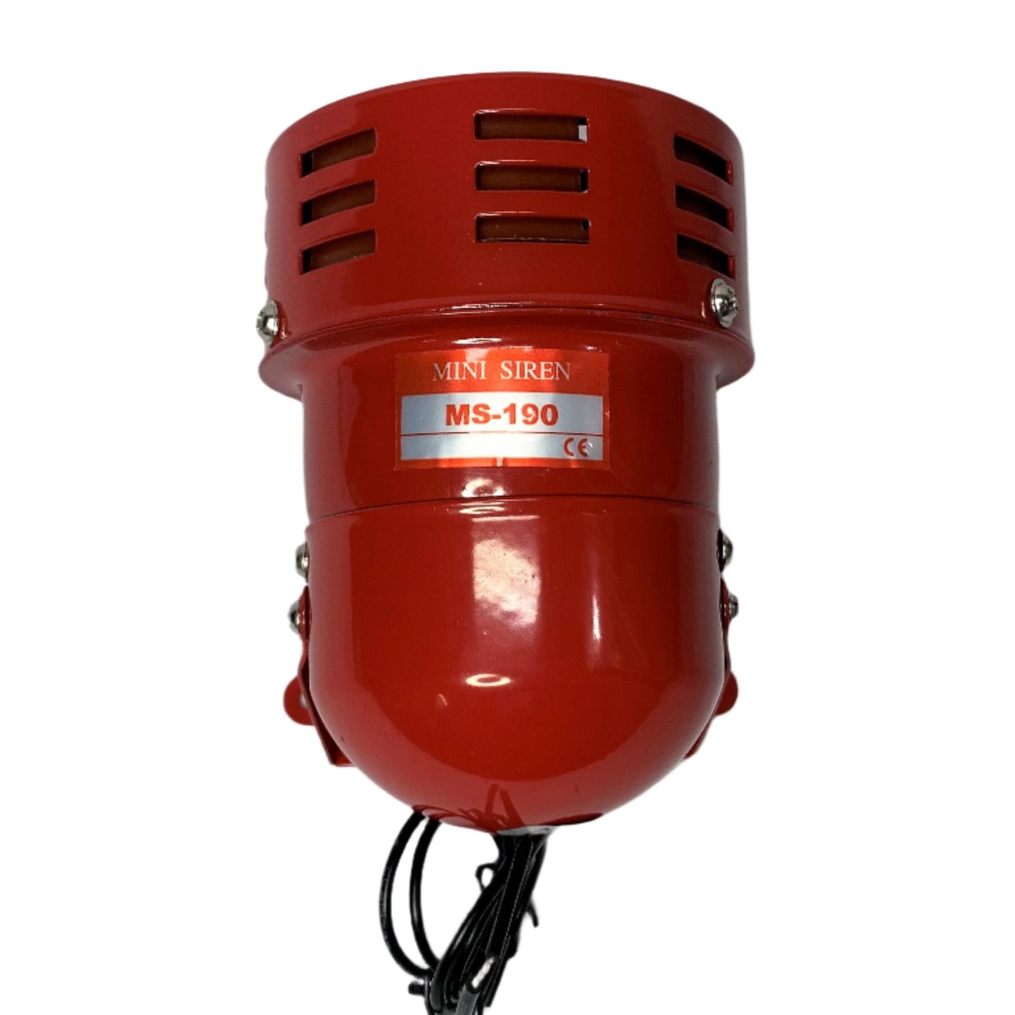 Sirena para Alarma funcionamiento a 12 Vdc Color Roja
