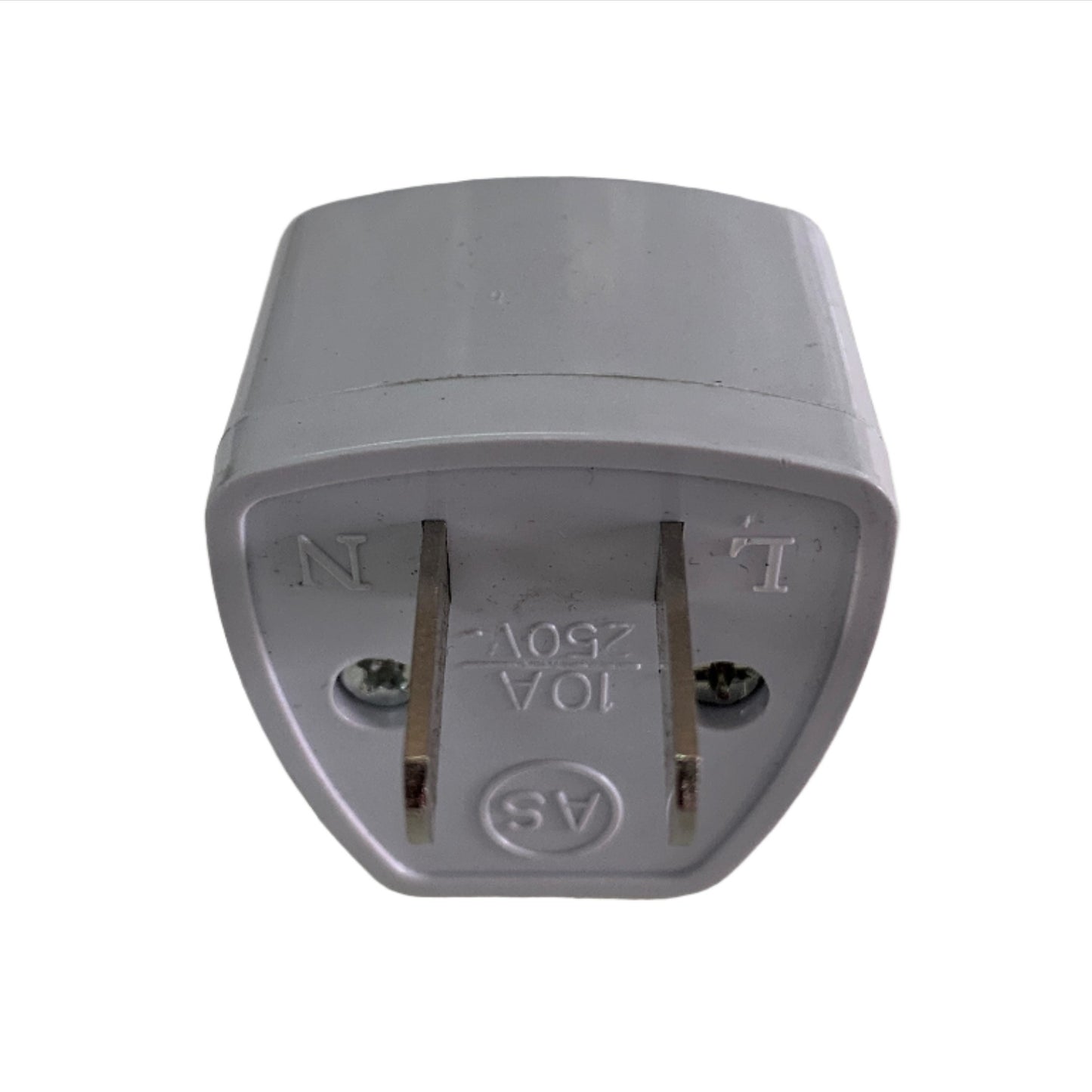Adaptador Convertidor Enchufe de Redondo tripolar a Plano Bipolar