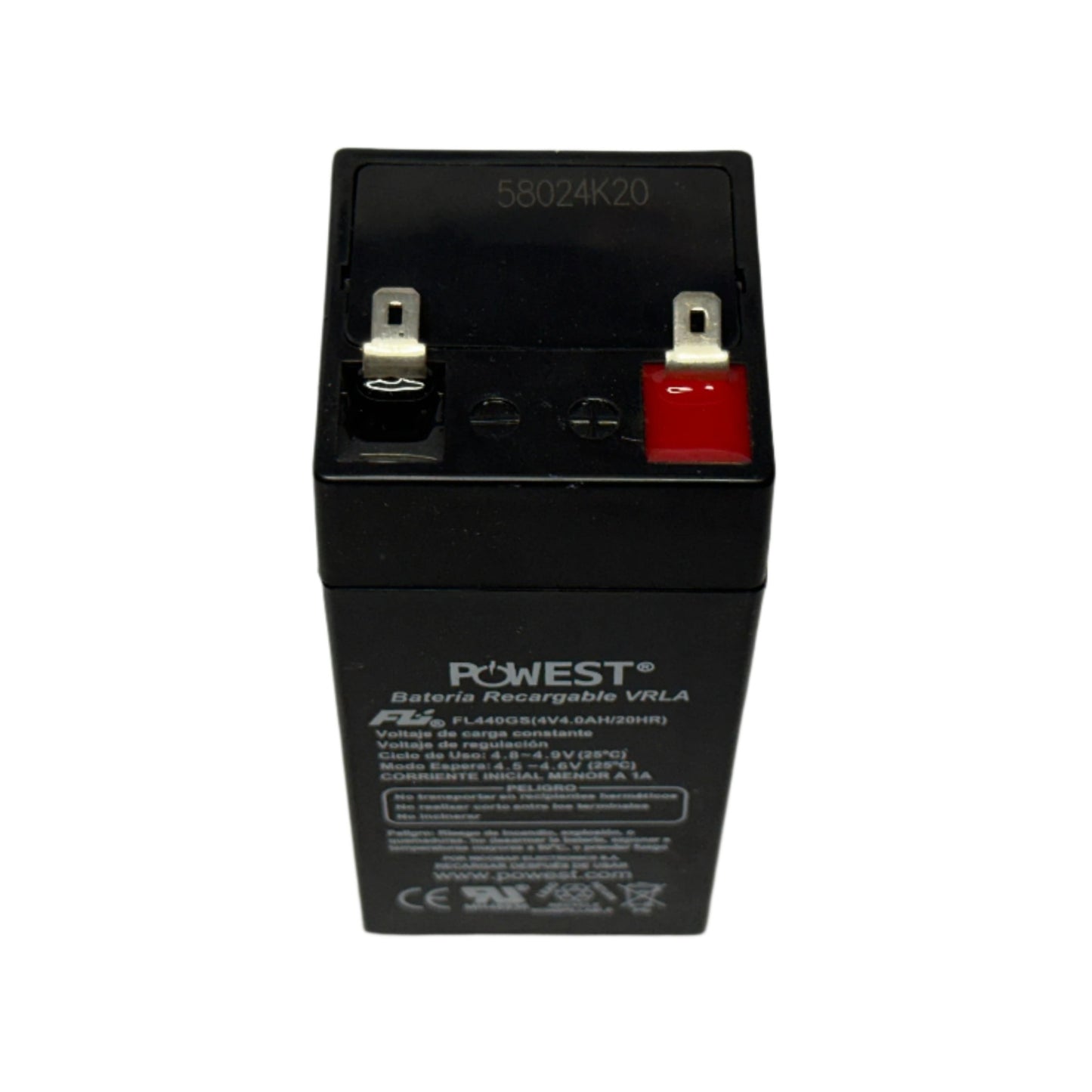 Bateria Recargable 4 V 4.0 Ah sellada marca Powest
