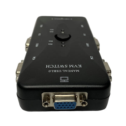 Switch KVM USB y VGA Teclado Mouse Video de 4 puertos