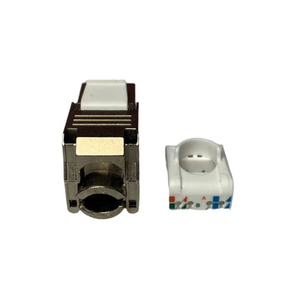 Jack Rj-45 Conector Hembra De Redes Metalico Blindado Categoria 6A
