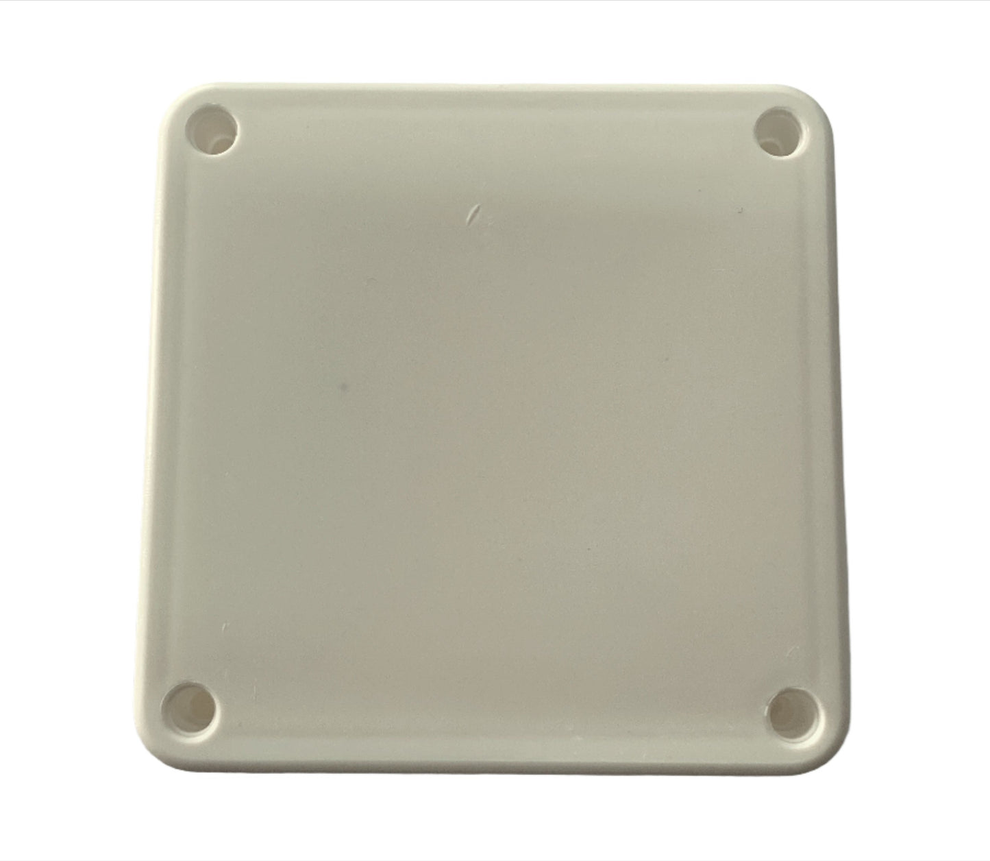 Caja Plastica de Paso color Blanca con tapa 11 x 11 x 7 cm