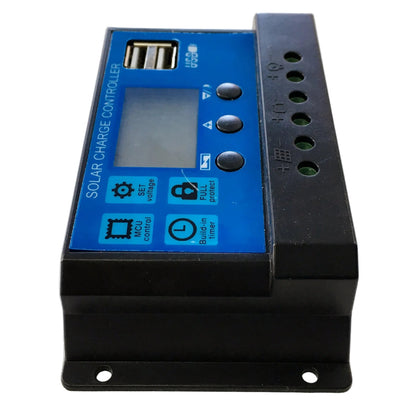 Controlador de Carga Solar PWM de 10 A para panel solar
