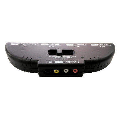 Selector Switch RCA de Audio y Video 4 entradas a 1 salida