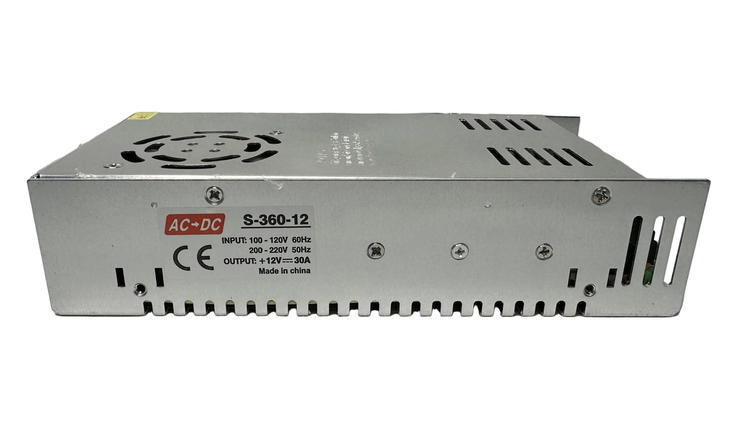 Fuente de Voltaje metalica tipo Switching 12 Voltios 30 Amperios