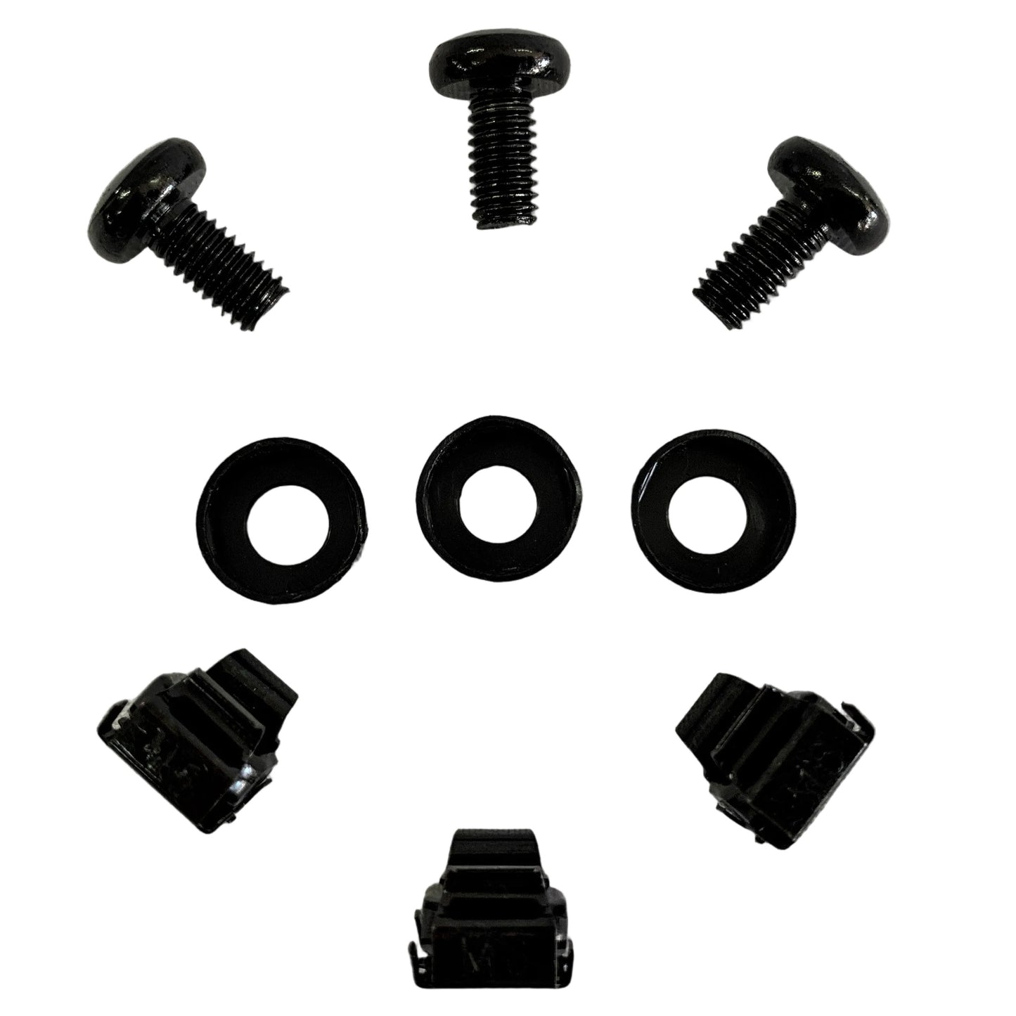 Kit de Tornillos Tuercas y Arandelas de montaje para rack 50 unidades