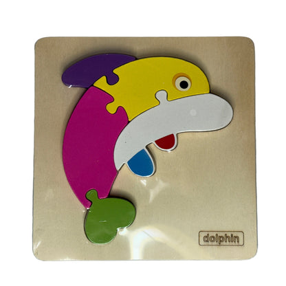 Rompecabezas Infantil diseño Delfin Didactico de Madera