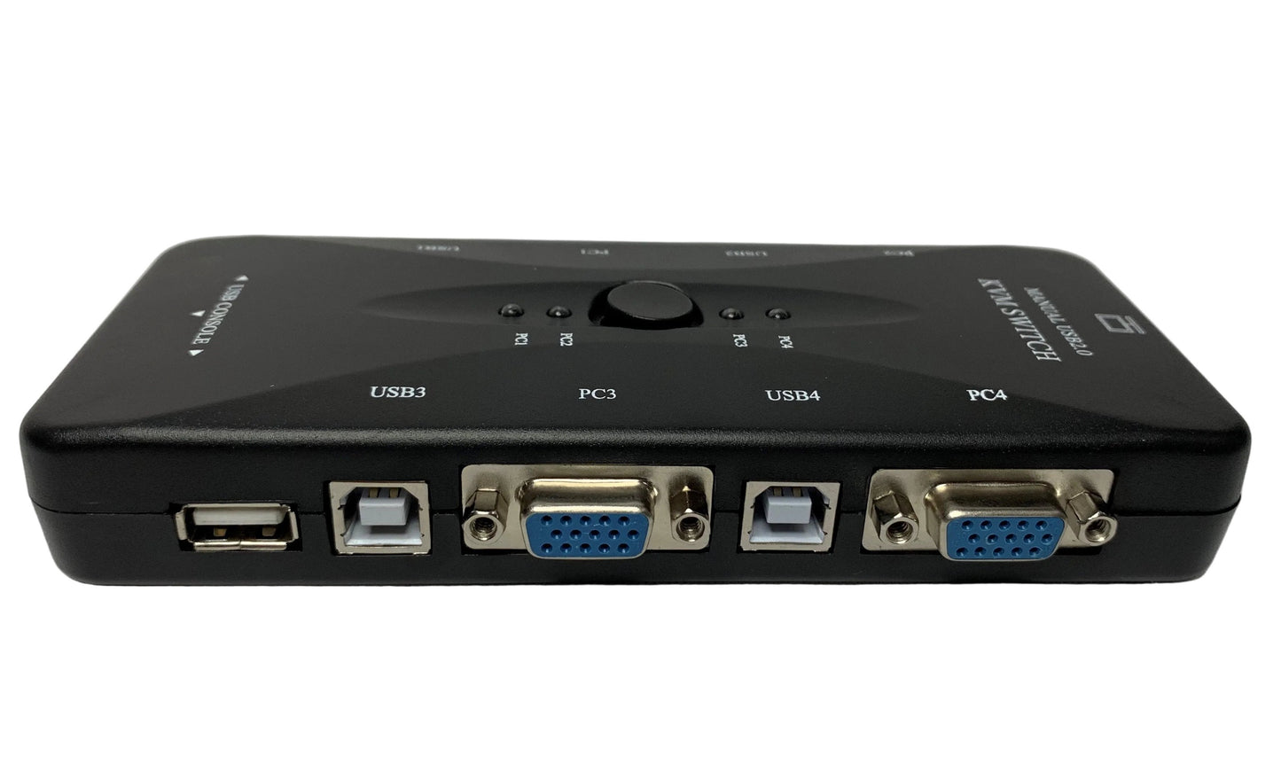 Switch KVM USB y VGA Teclado Mouse Video de 4 puertos