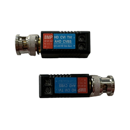 Video Balun HD pasivo 8 MP de BNC a UTP conectores dorados