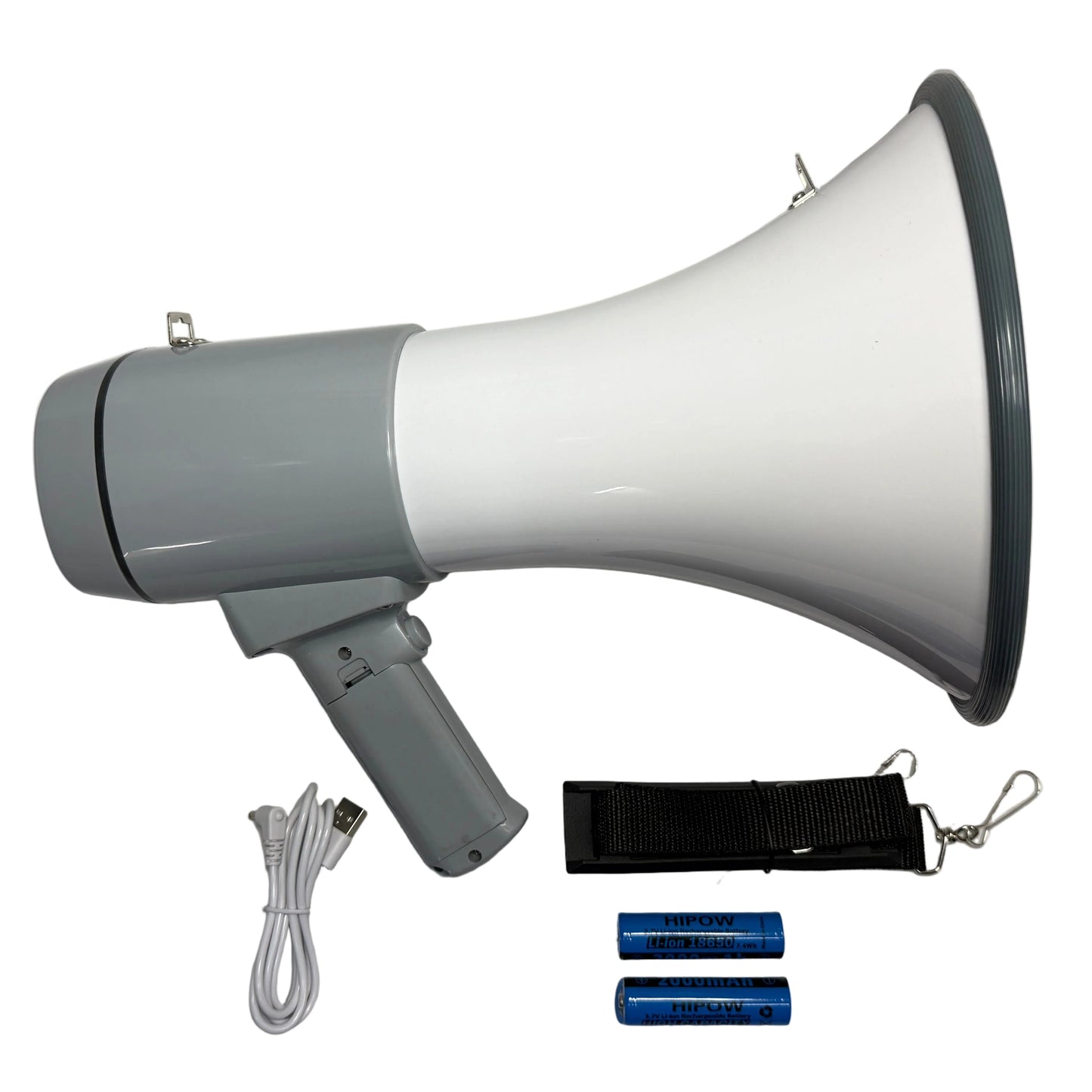 Megafono Grande 100 Watts Recargable grabacion de voz y bluetooth