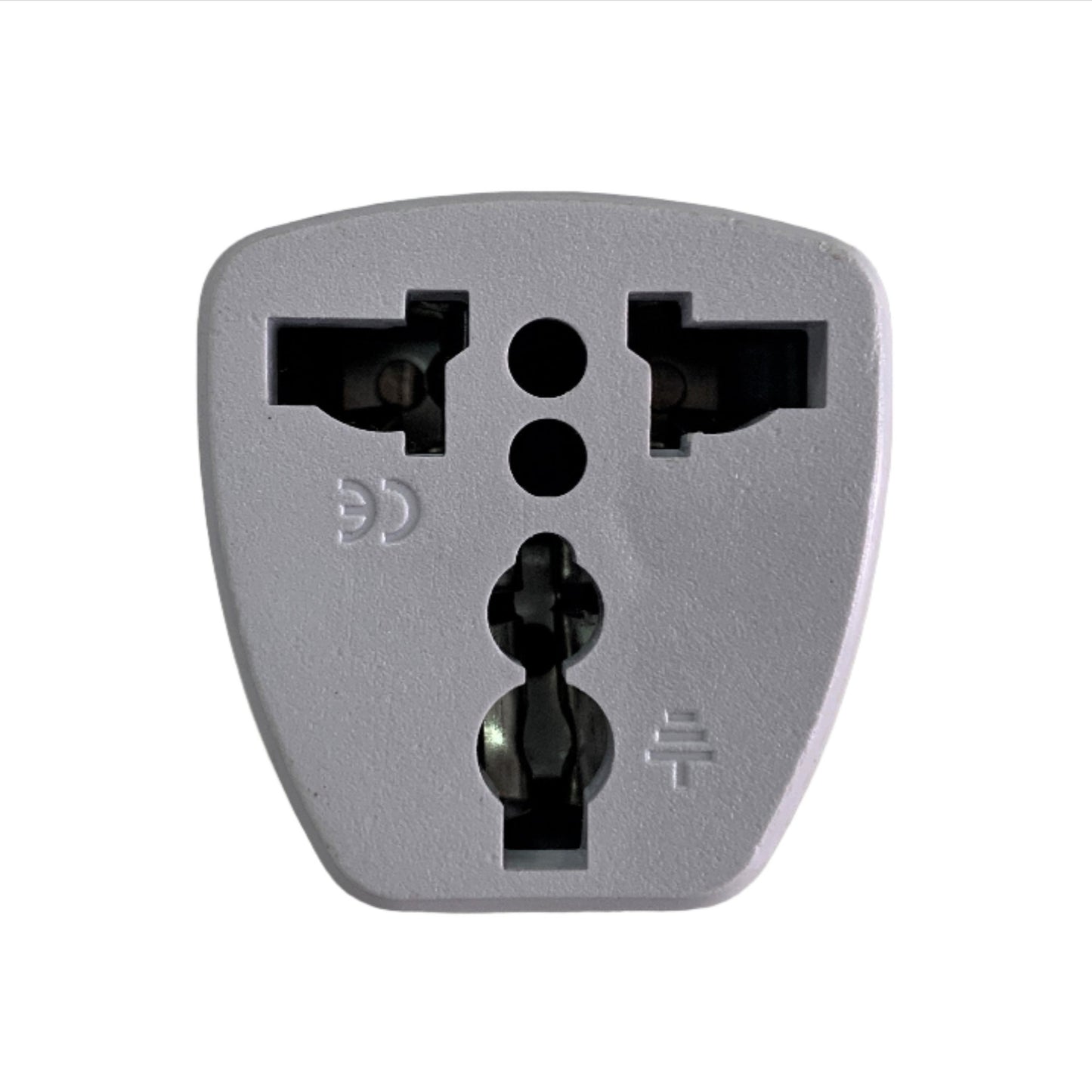 Adaptador Convertidor Enchufe de Redondo tripolar a Plano Bipolar