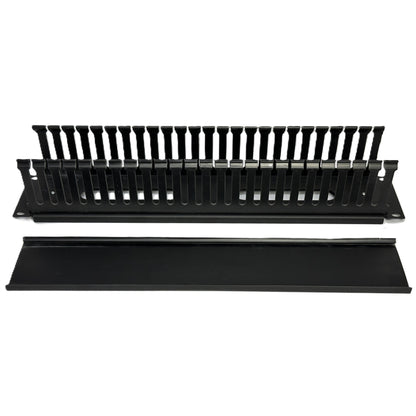 Organizador Separador de Cables 2 UR para uso en rack redes Networking