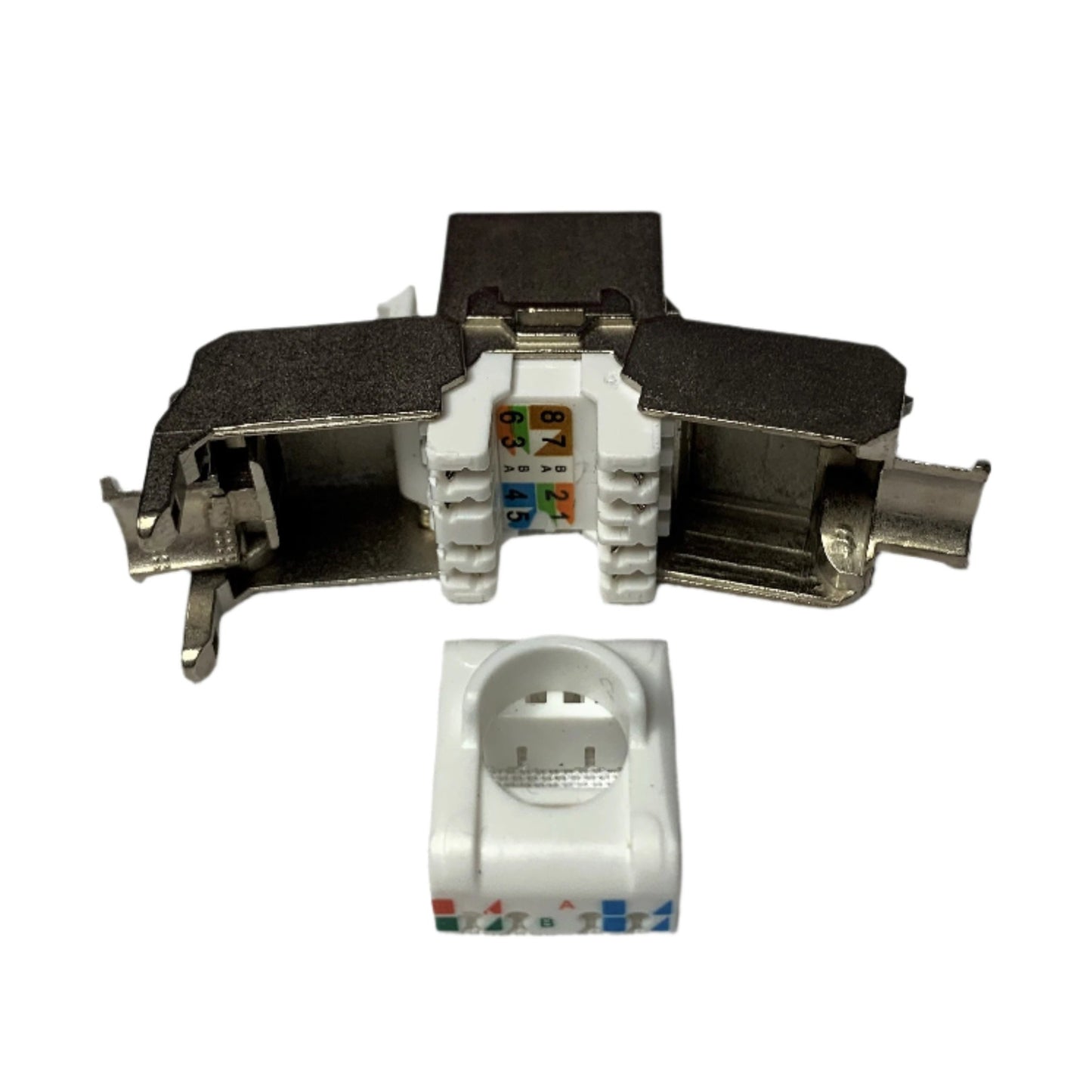 Jack Rj-45 Conector Hembra De Redes Metalico Blindado Categoria 6A