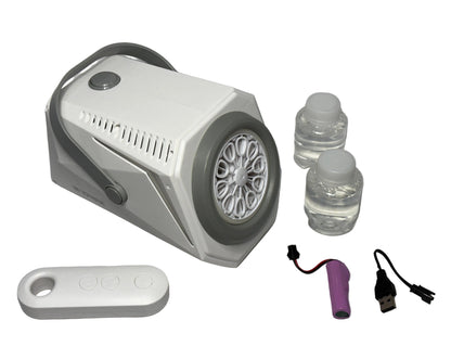 Maquina de Burbujas recargable portatil a control remoto Bubble Machine