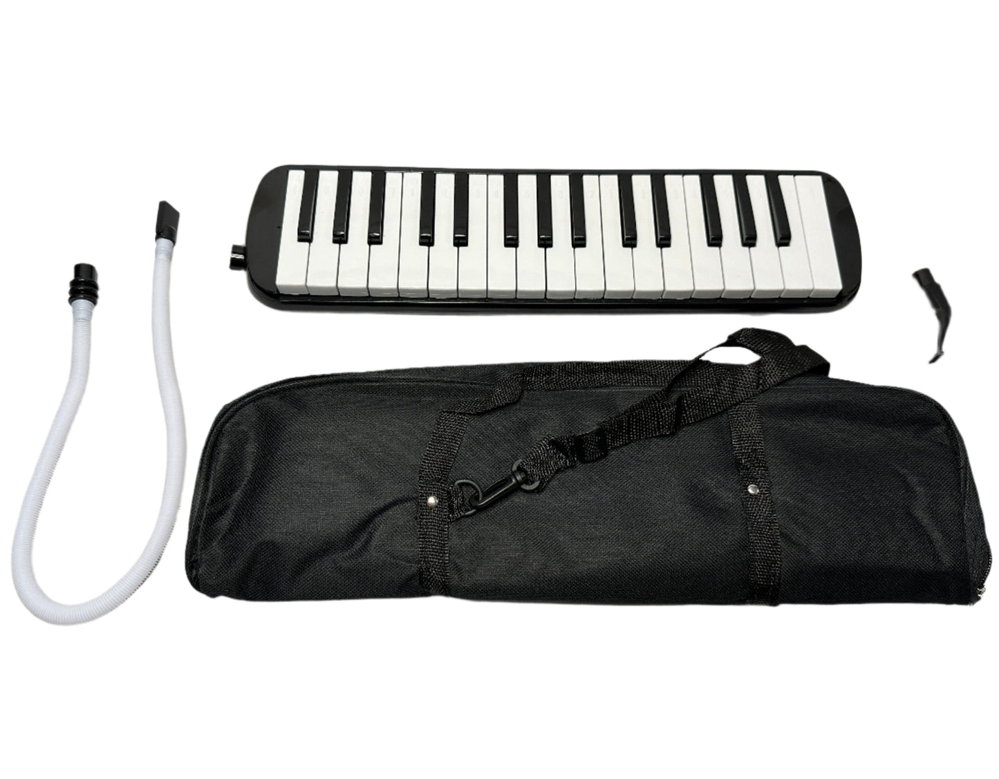 Melodica de 32 teclas color negro con estuche de tela