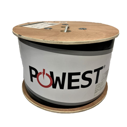 Bobina de Cable UTP Categoria 6A 100% Cobre 305 mts marca Powest