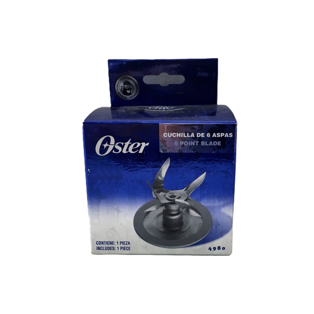 Cuchilla de 6 aspas y empaque marca Oster para vaso de licuadora 4980