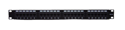 Patch Panel de 24 Puertos categoria 5e para rack