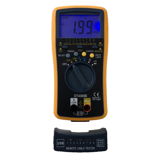 Multimetro Digital Autorango con Lan Tester Probador Redes