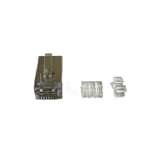 Conector RJ-45 categoria 6A metalico 10 unidades marca Powest