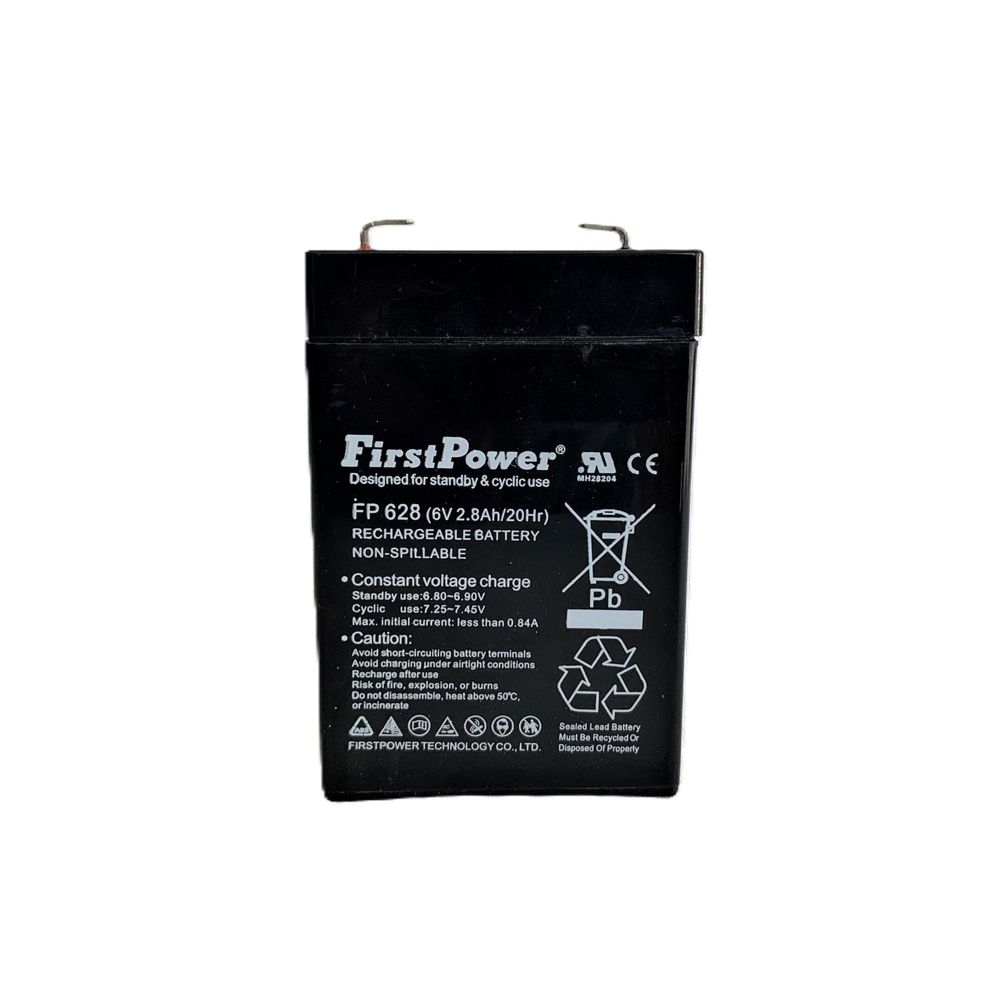 Bateria Seca Recargable 6 V 2.8 Ah sellada marca First Power