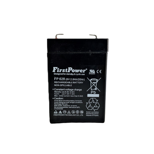 Bateria Seca Recargable 6 V 2.8 Ah sellada marca First Power
