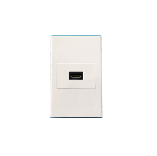 Faceplate Placa HDMI hembra de 1 toma para cajetin o pared