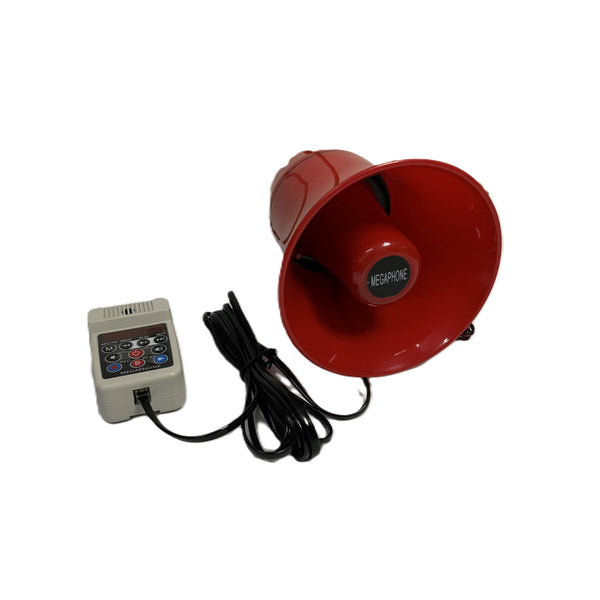 Amplificador de Perifoneo 25 Watts para Auto con Grabacion, Radio FM y USB