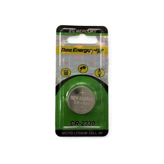 Pila tipo moneda o boton CR2330 marca New Energy