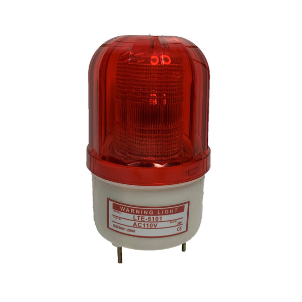 Luz Intermitente Baliza Licuadora de Advertencia LED 110 V color rojo