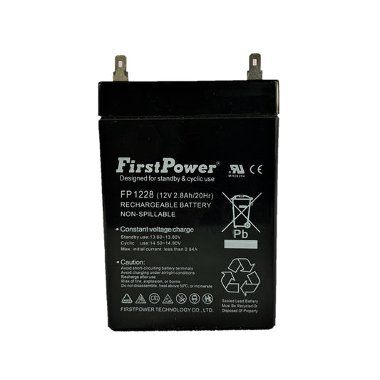 Bateria Seca Recargable 12 V 2.8 Ah sellada marca First Power